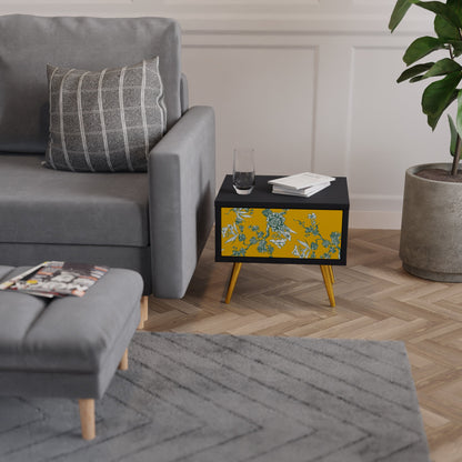 YELLOW CHINOISERIE Comodino in Finitura Nera