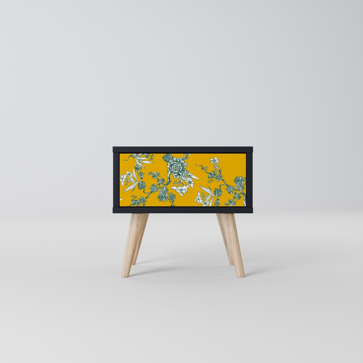 YELLOW CHINOISERIE Comodino in Finitura Nera