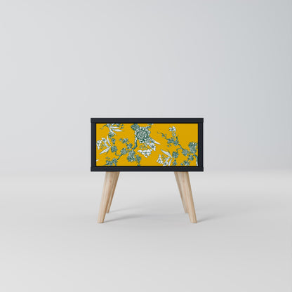 YELLOW CHINOISERIE Comodino in Finitura Nera
