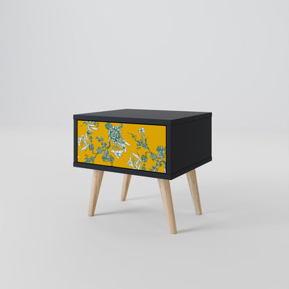 YELLOW CHINOISERIE Comodino in Finitura Nera