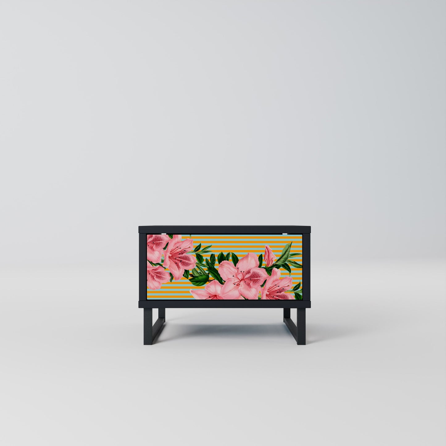 FRAGILE BEAUTY Comodino in Finitura Nera