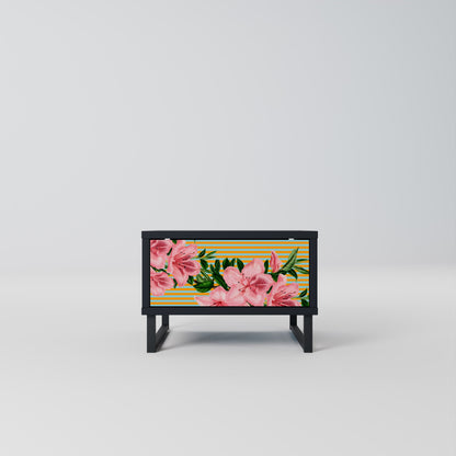 FRAGILE BEAUTY Comodino in Finitura Nera