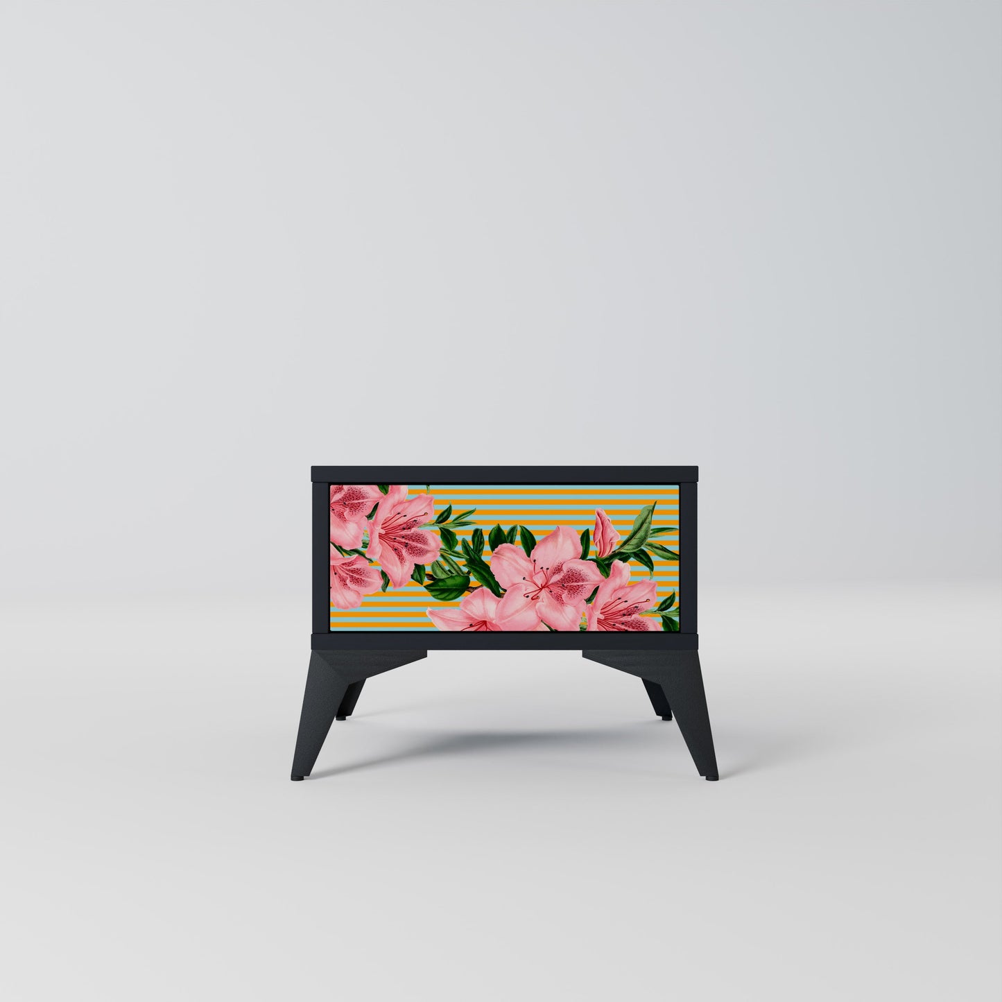 FRAGILE BEAUTY Comodino in Finitura Nera