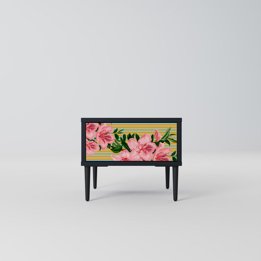 FRAGILE BEAUTY Nightstand in Black Finish