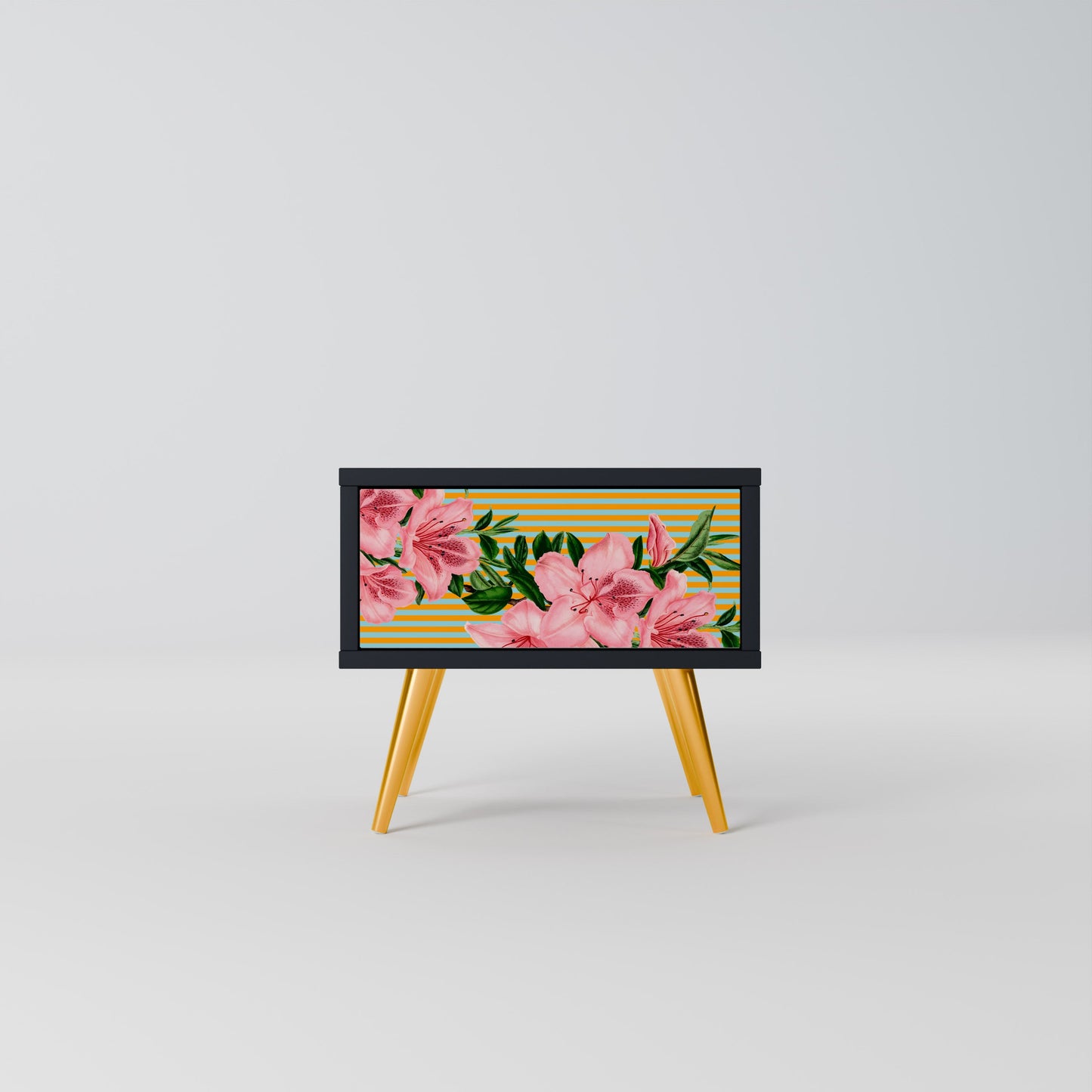 FRAGILE BEAUTY Comodino in Finitura Nera