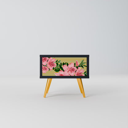 FRAGILE BEAUTY Comodino in Finitura Nera