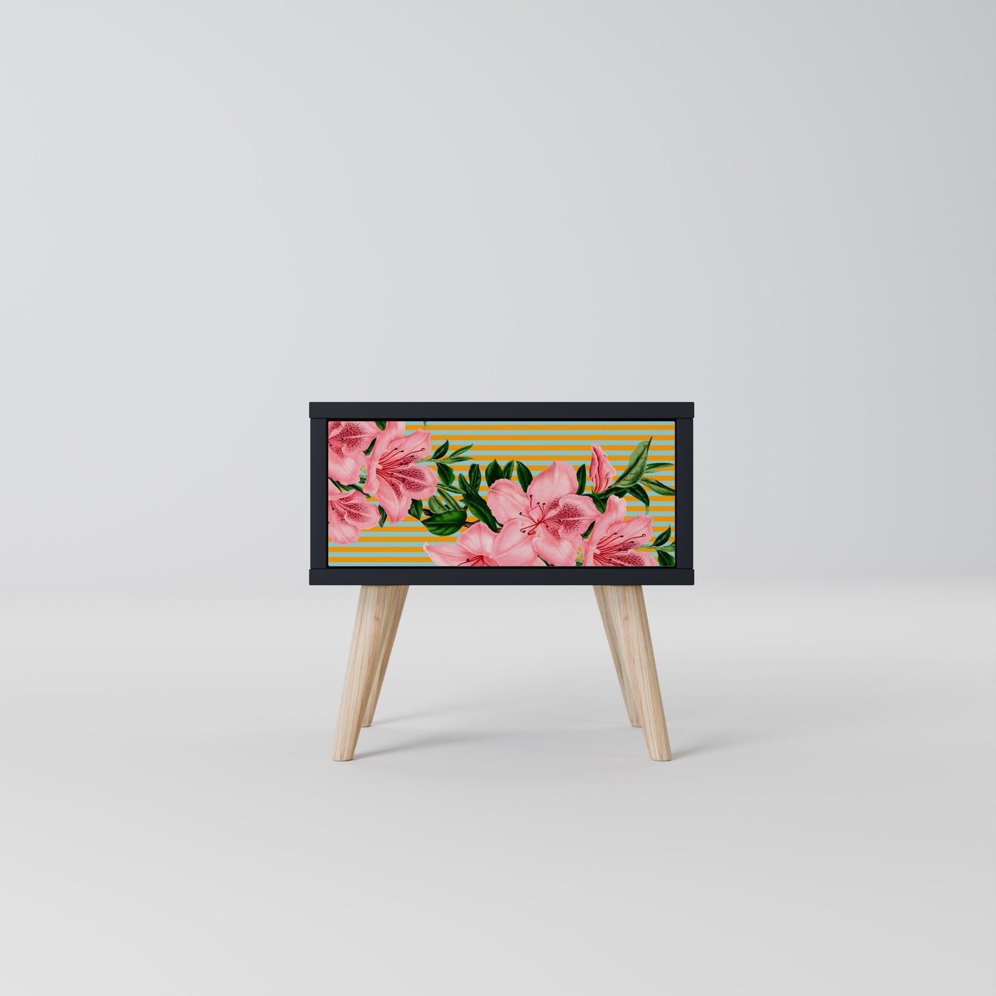 FRAGILE BEAUTY Comodino in Finitura Nera