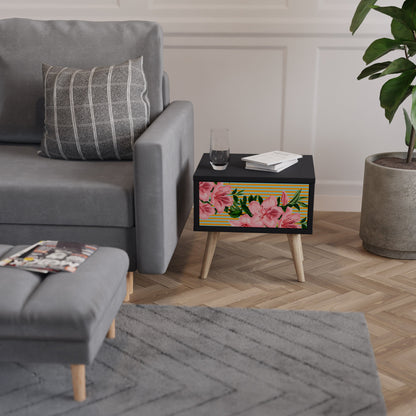 FRAGILE BEAUTY Comodino in Finitura Nera