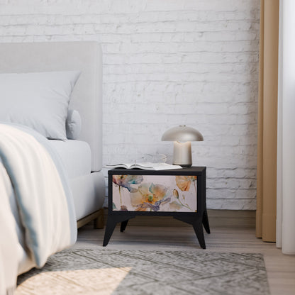 SOFTEN POPPY Comodino in Finitura Nera