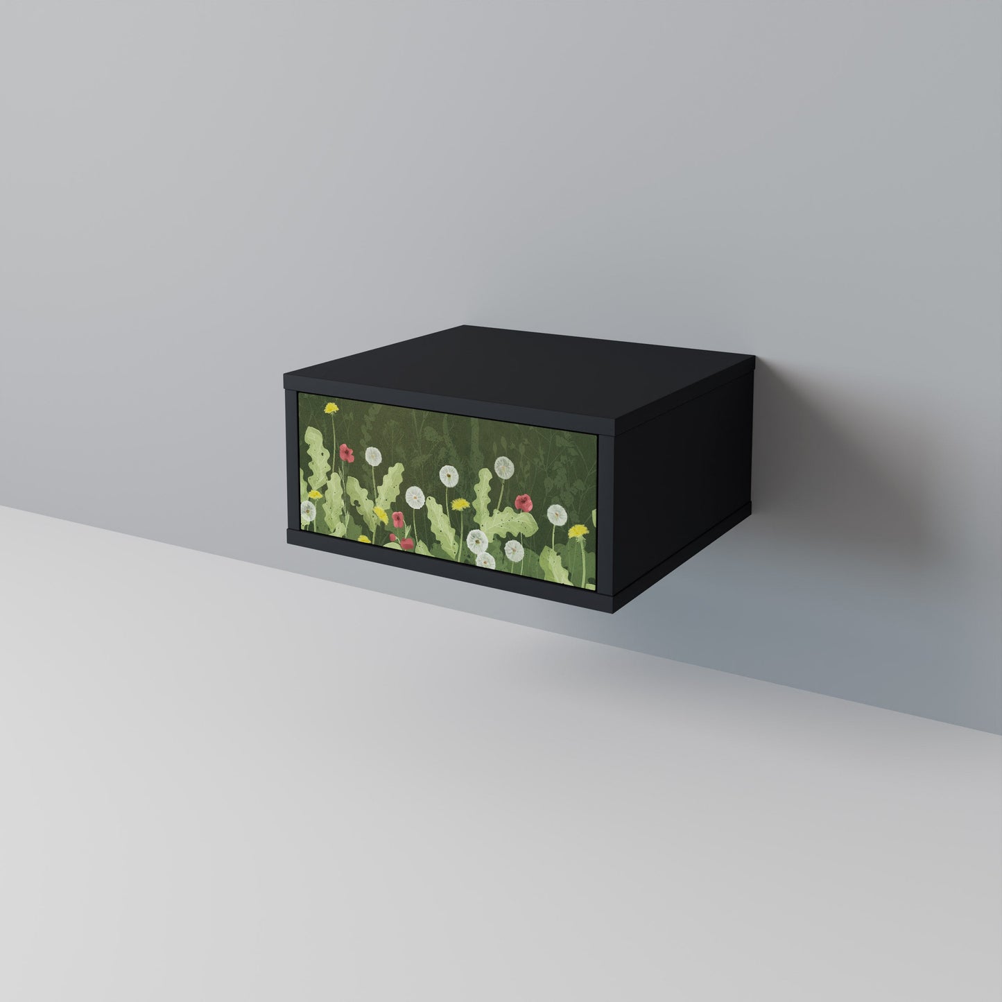 DANDELION AMUSE Comodino in Finitura Nera