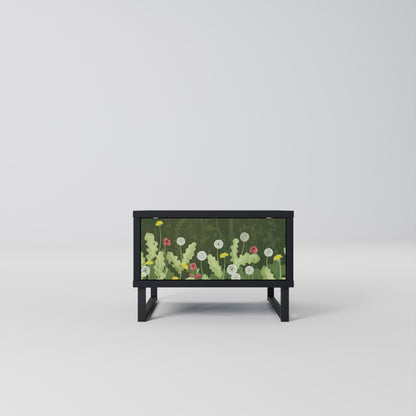 DANDELION AMUSE Comodino in Finitura Nera