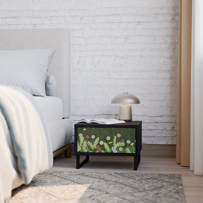 DANDELION AMUSE Comodino in Finitura Nera