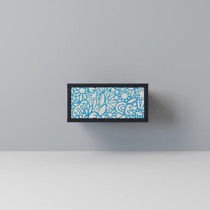 BLOOMY MORNING Comodino in Finitura Nera