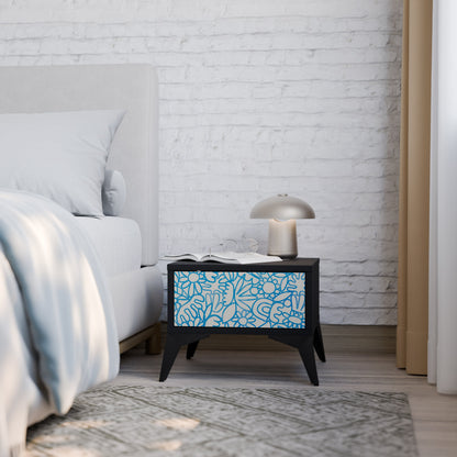 BLOOMY MORNING Comodino in Finitura Nera