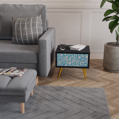 BLOOMY MORNING Comodino in Finitura Nera