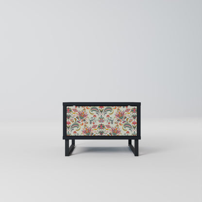 ORGANIC FOLKLORE Comodino in Finitura Nera