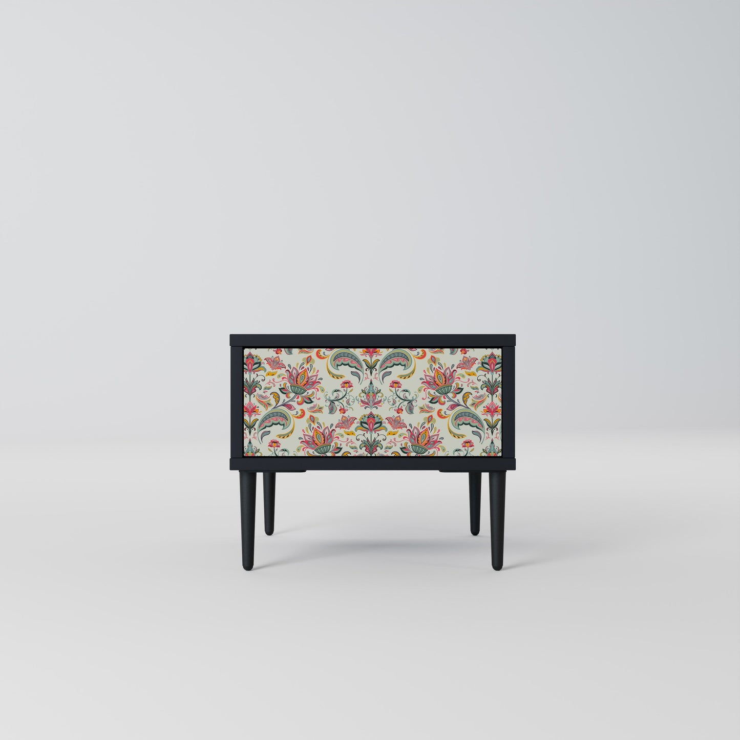 ORGANIC FOLKLORE Comodino in Finitura Nera