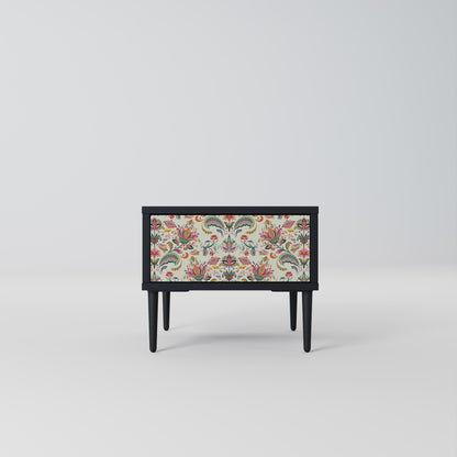 ORGANIC FOLKLORE Comodino in Finitura Nera