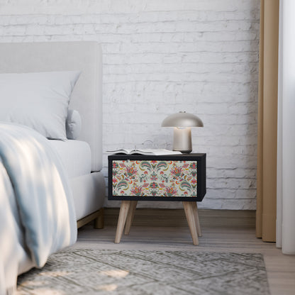 ORGANIC FOLKLORE Comodino in Finitura Nera