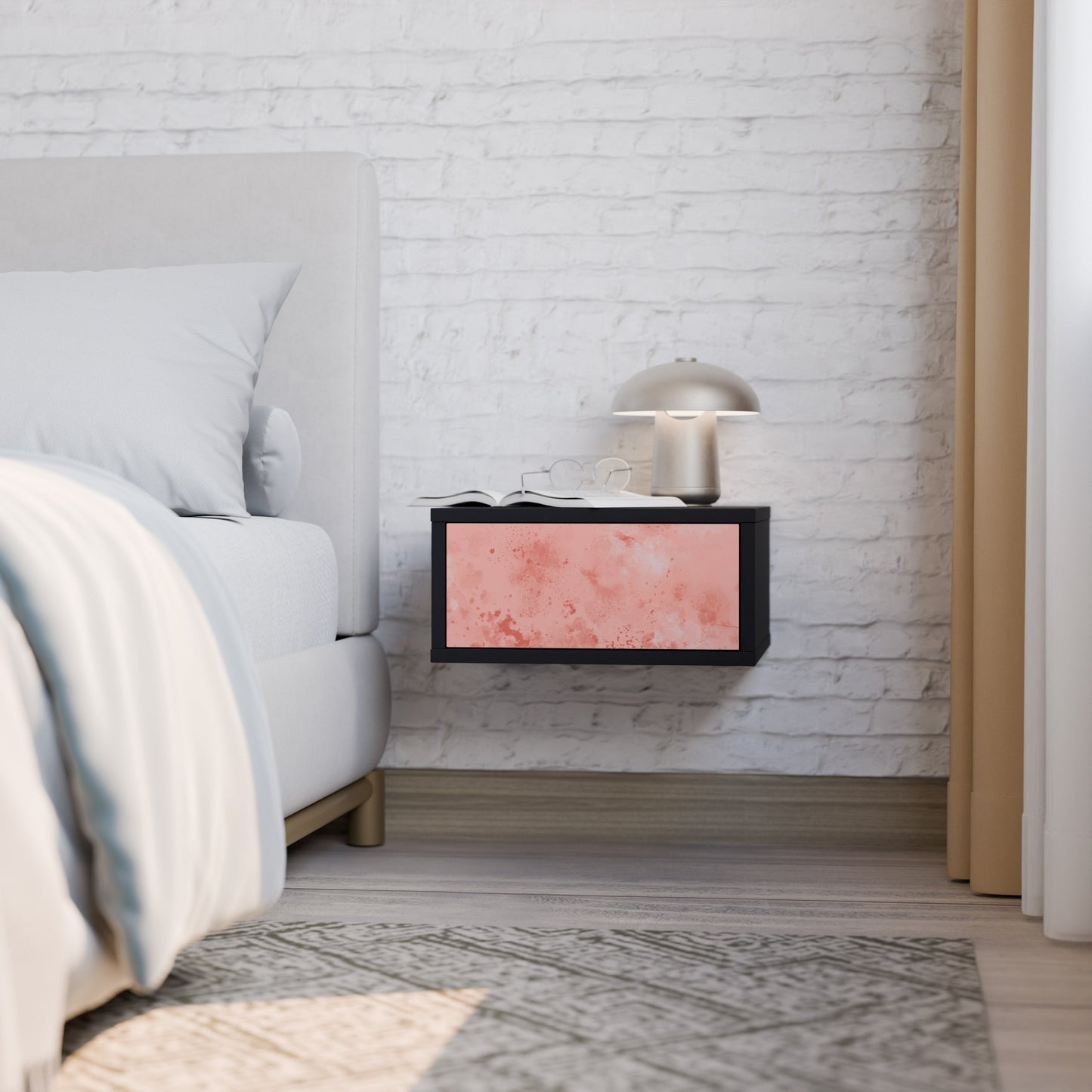 CRANE DANCE Comodino in Finitura Nera