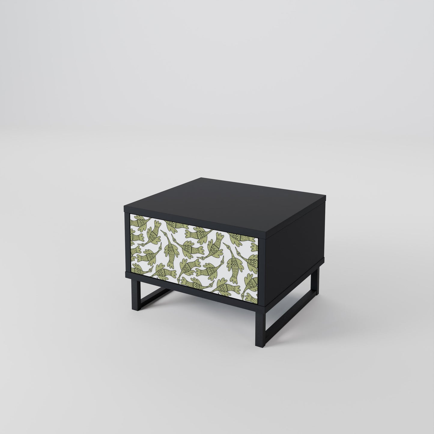 SEEDLING SONGBIRD Nightstand in Black Finish