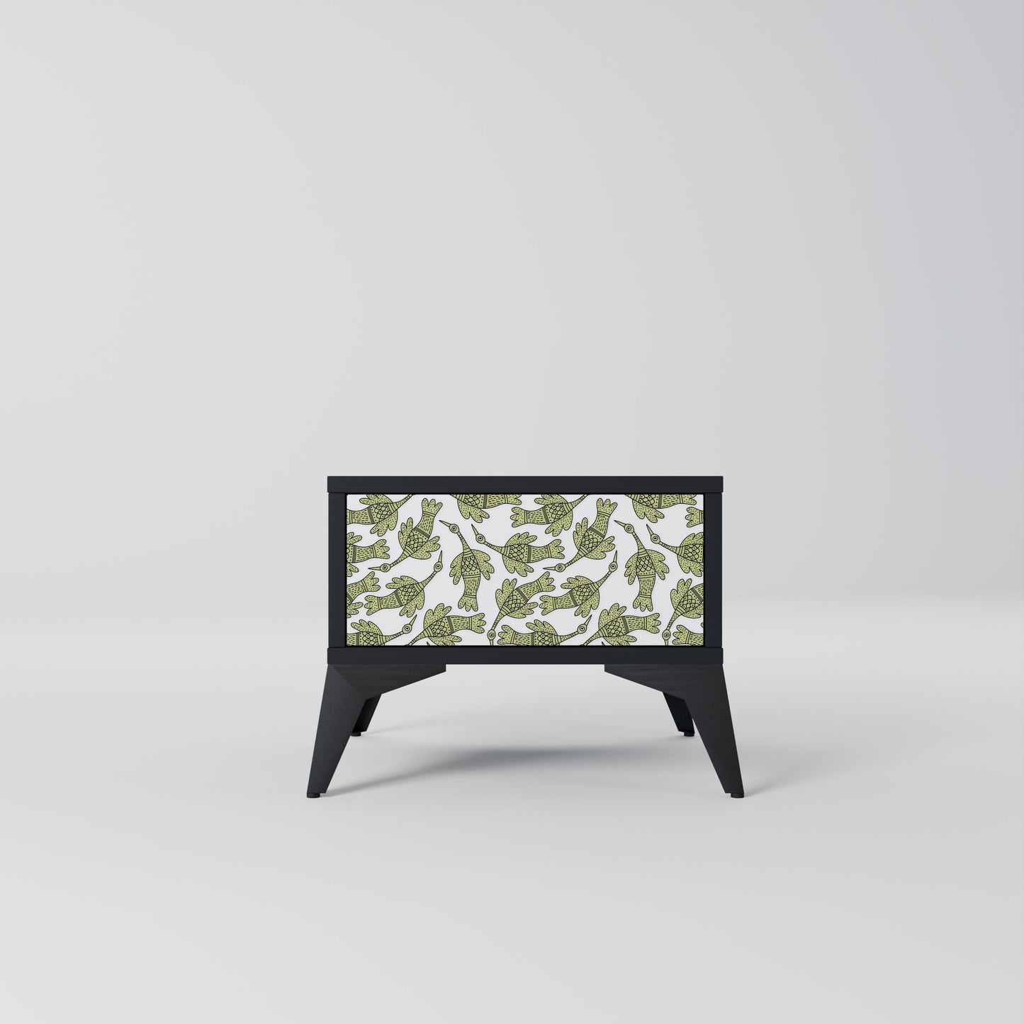 SEEDLING SONGBIRD Nightstand in Black Finish