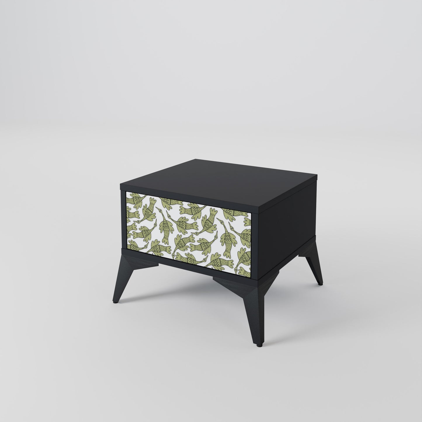 SEEDLING SONGBIRD Nightstand in Black Finish