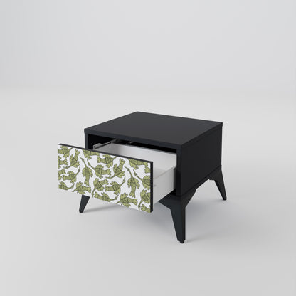 SEEDLING SONGBIRD Nightstand in Black Finish