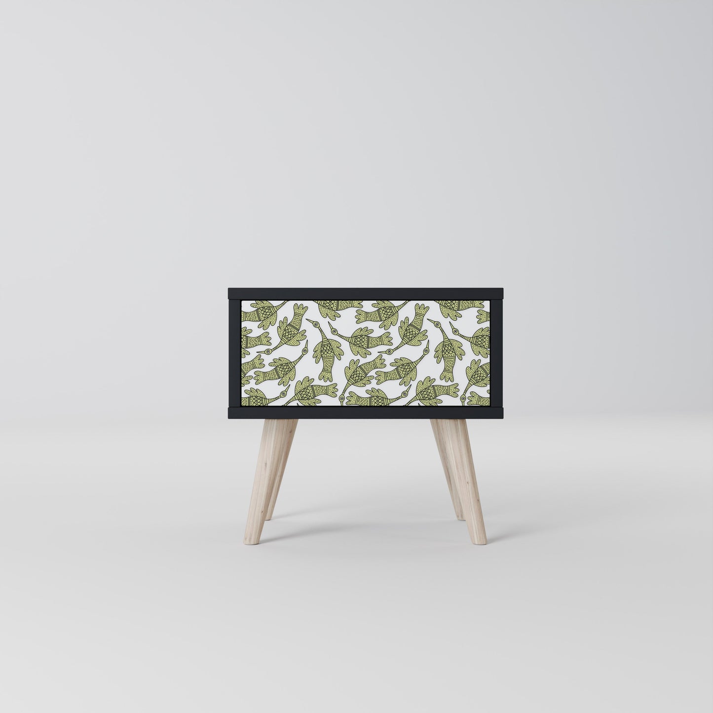 SEEDLING SONGBIRD Nightstand in Black Finish