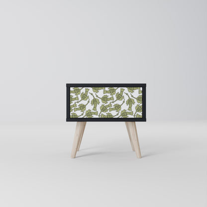 SEEDLING SONGBIRD Nightstand in Black Finish