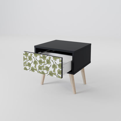 SEEDLING SONGBIRD Nightstand in Black Finish