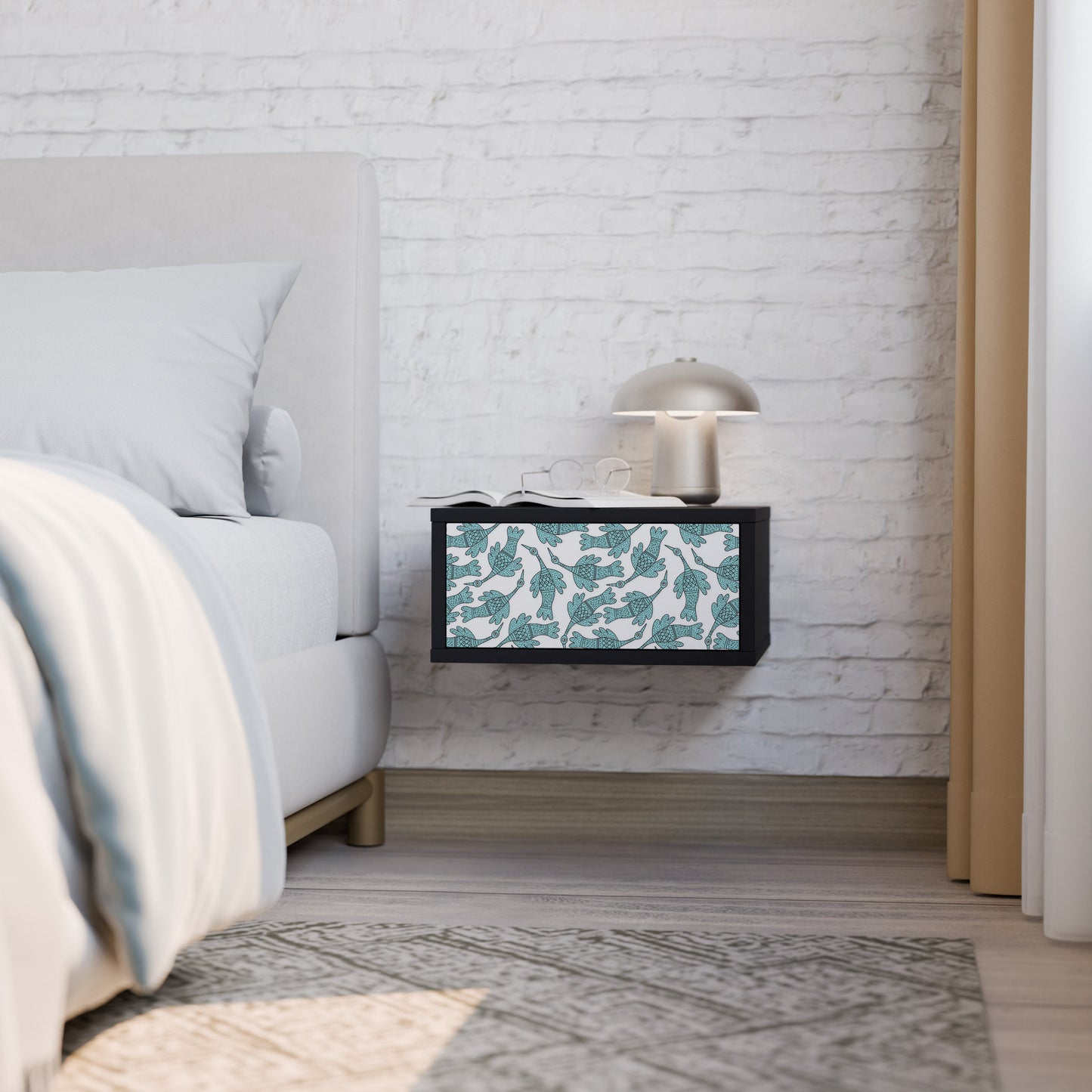 WATERSPOUT SONGIBIRD Comodino in Finitura Nera