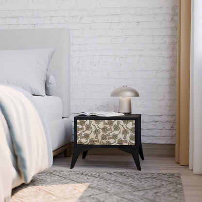 ALMONDINE SONGBIRD Nightstand in Black Finish