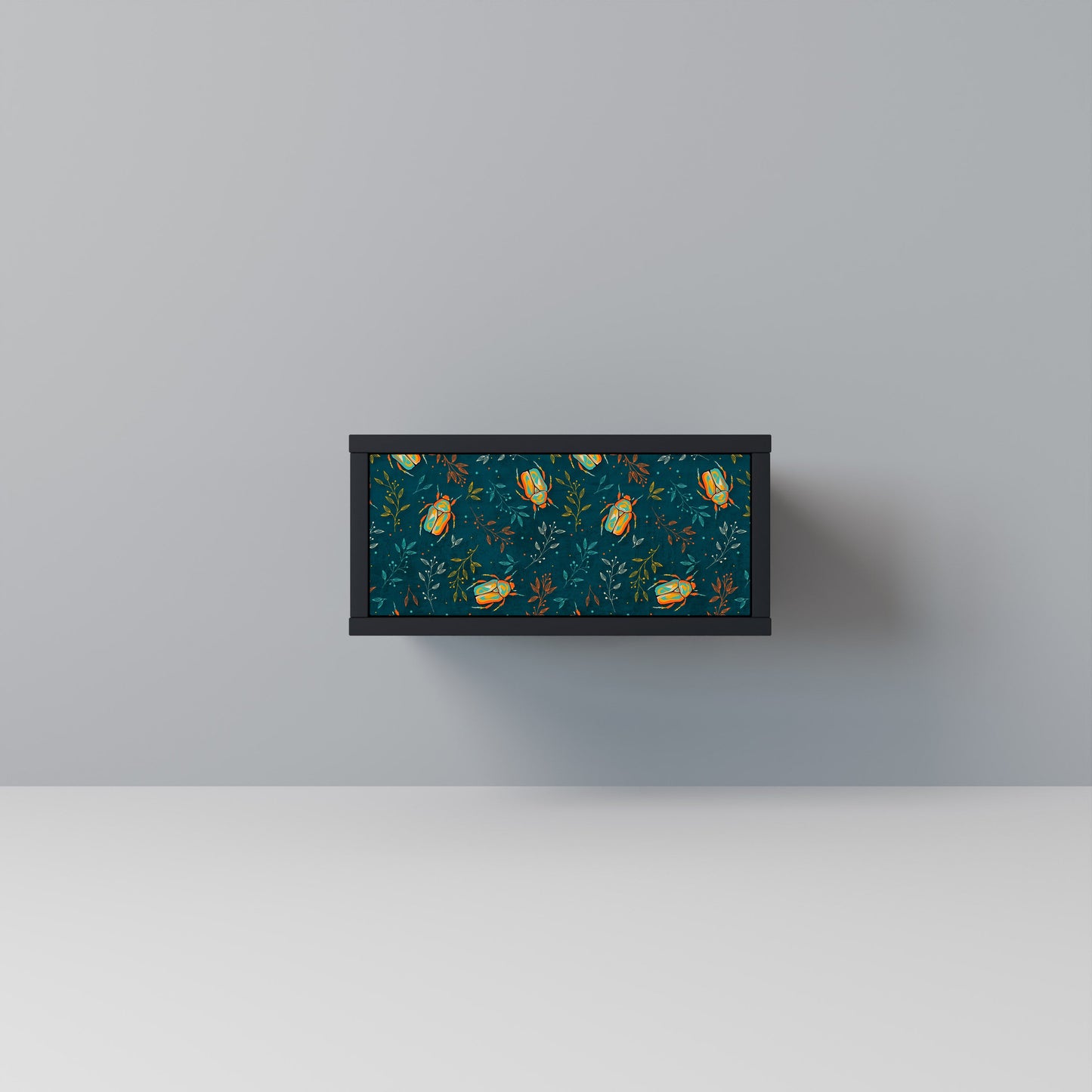 AUTUMN INSECTS Comodino in Finitura Nera