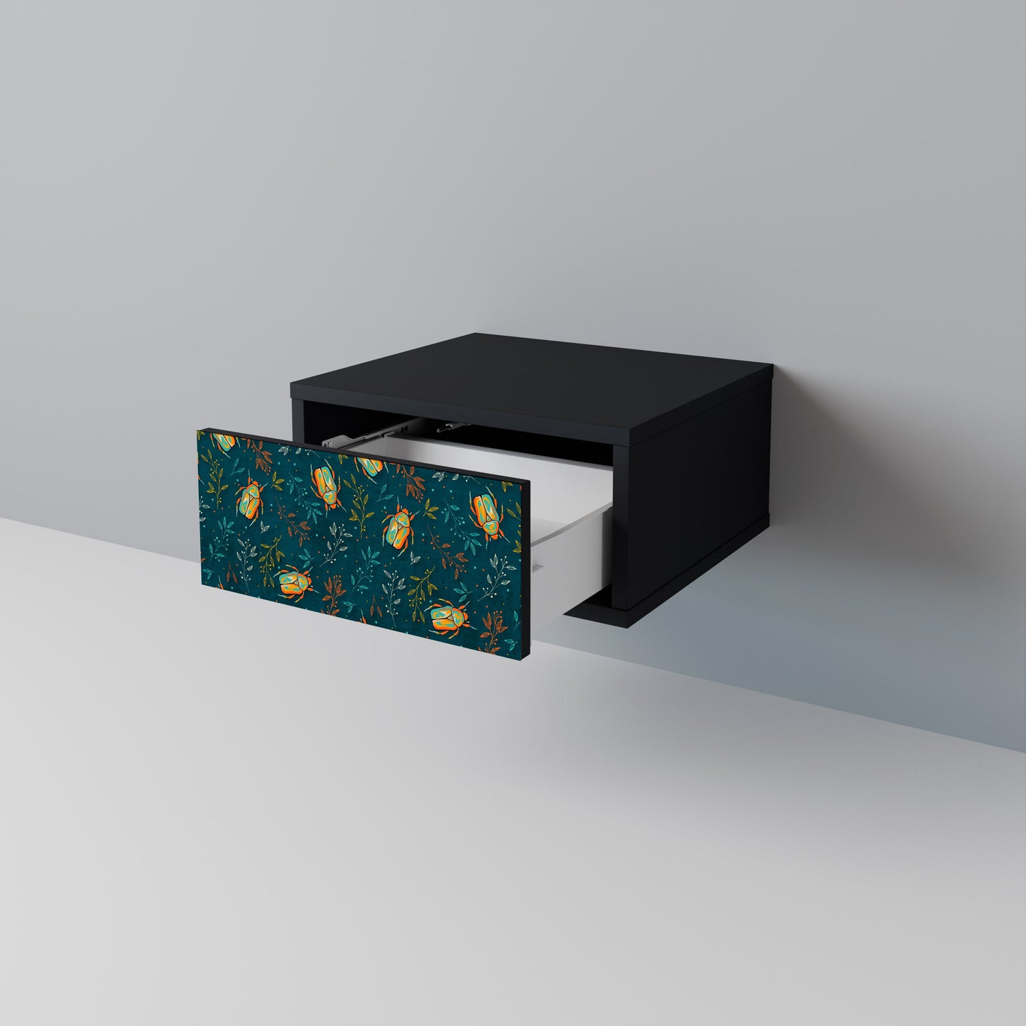 AUTUMN INSECTS Comodino in Finitura Nera