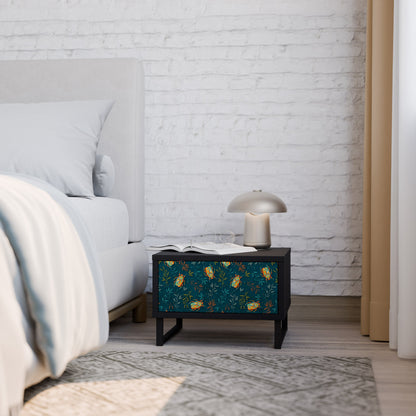 AUTUMN INSECTS Comodino in Finitura Nera