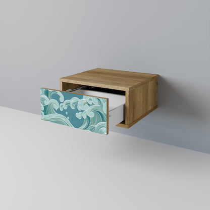 ASIAN SWAY Nightstand in Oak Effect