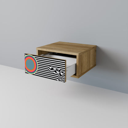 SPECTRA SHOWCASE Nightstand in Oak Effect