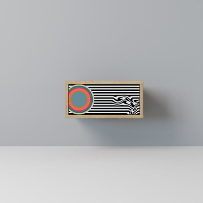 SPECTRA SHOWCASE Nightstand in Oak Effect