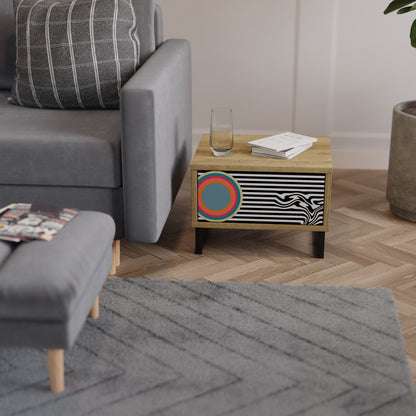 SPECTRA SHOWCASE Nightstand in Oak Effect