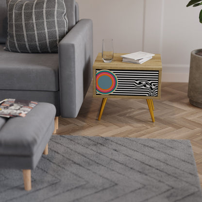 SPECTRA SHOWCASE Nightstand in Oak Effect