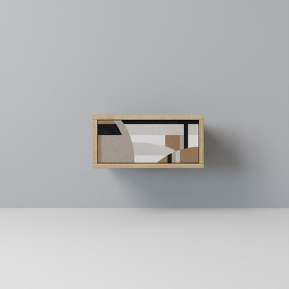 DELICATE MEMENTO Comodino in Effetto Rovere