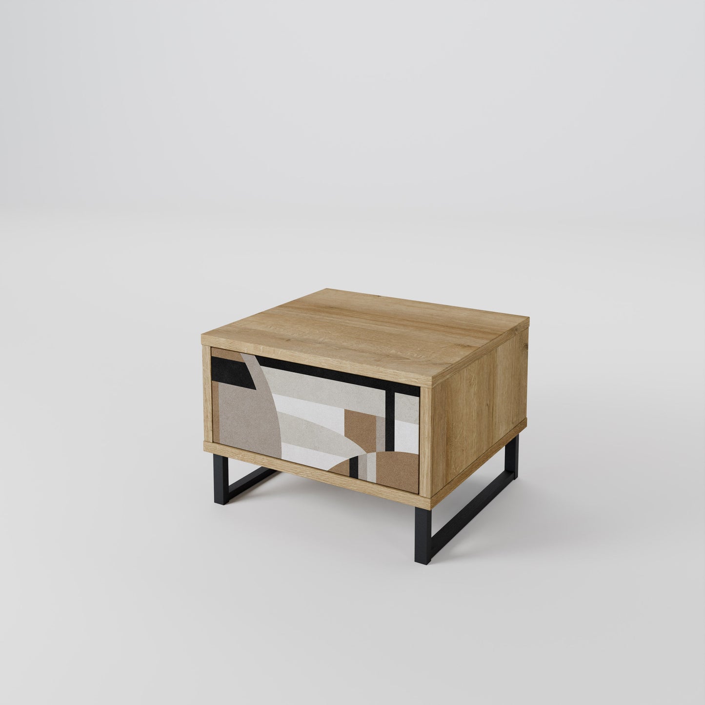 DELICATE MEMENTO Comodino in Effetto Rovere