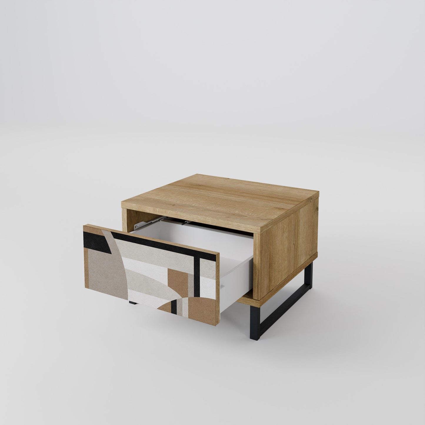 DELICATE MEMENTO Comodino in Effetto Rovere