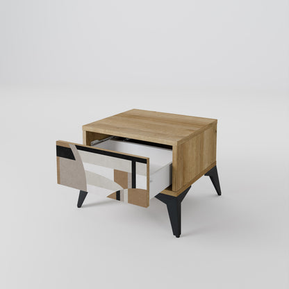 DELICATE MEMENTO Comodino in Effetto Rovere