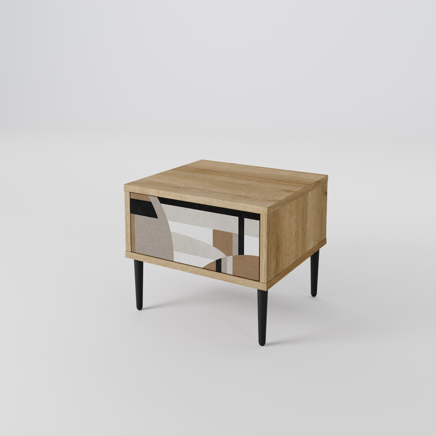 DELICATE MEMENTO Comodino in Effetto Rovere