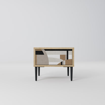 DELICATE MEMENTO Comodino in Effetto Rovere