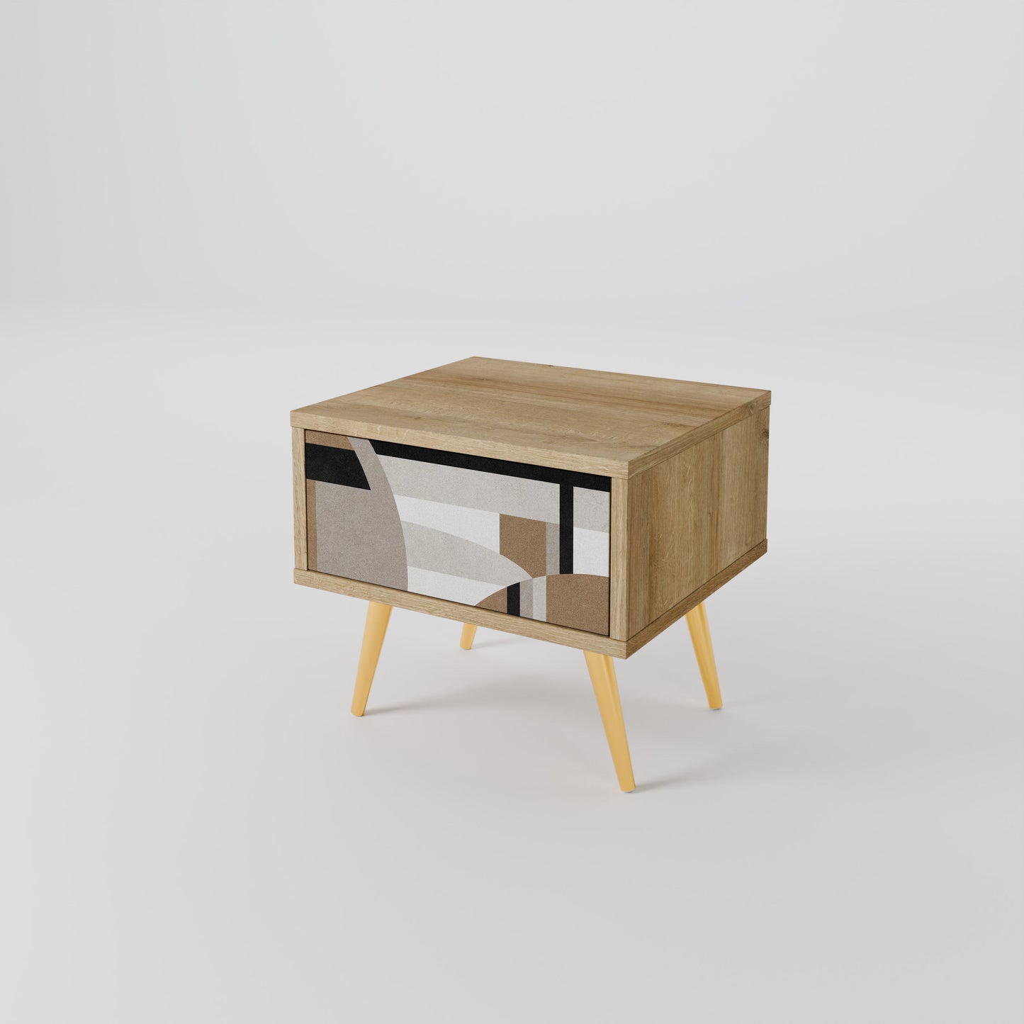 DELICATE MEMENTO Comodino in Effetto Rovere