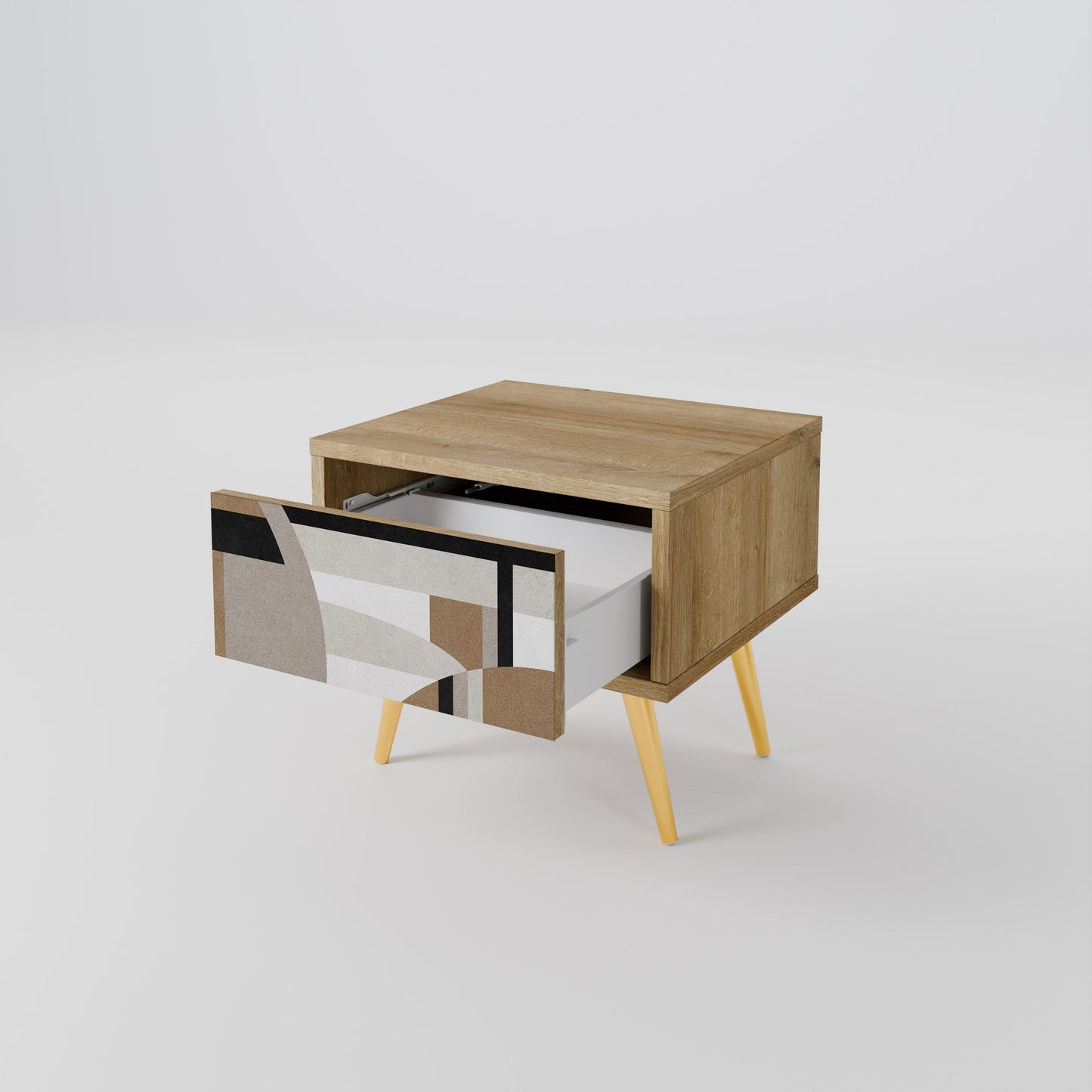 DELICATE MEMENTO Comodino in Effetto Rovere