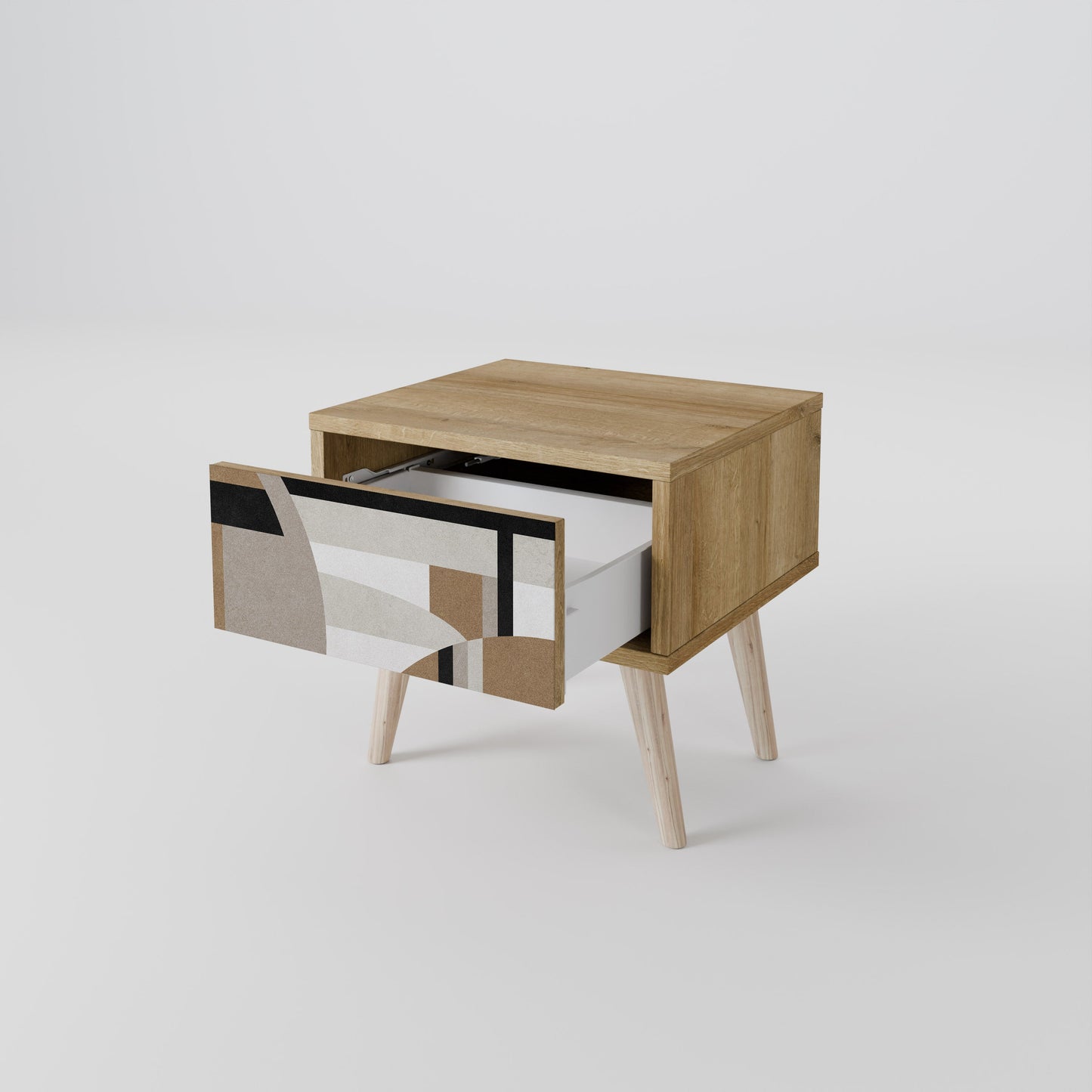 DELICATE MEMENTO Comodino in Effetto Rovere